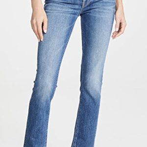 MOTHER Women's The Dazzler Straight Leg Jeans - Blue